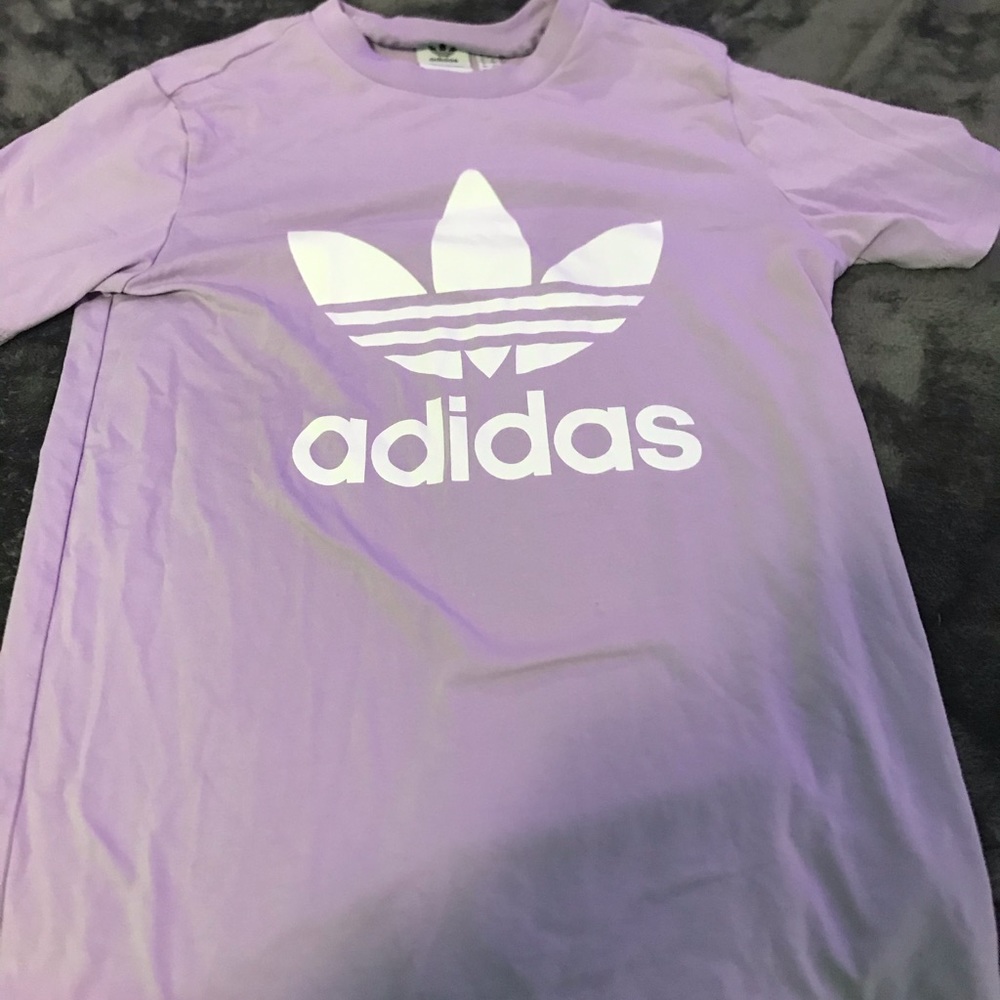 purple adidas t shirt